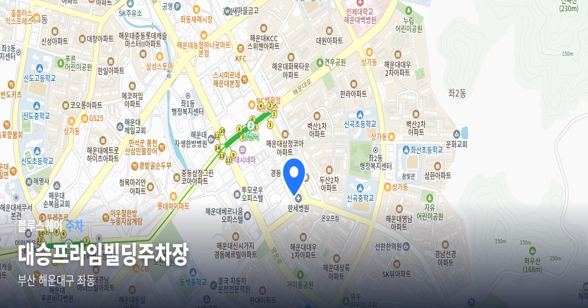 대승프라임빌딩주차장 위치 지도