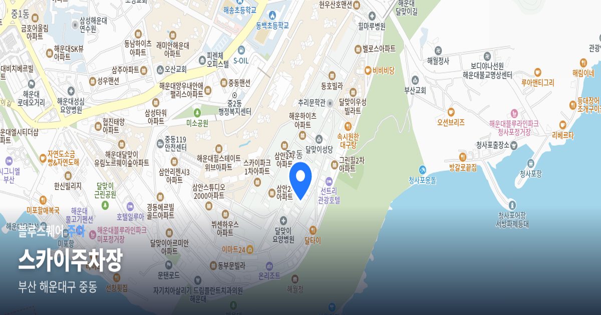 스카이주차장 위치 지도
