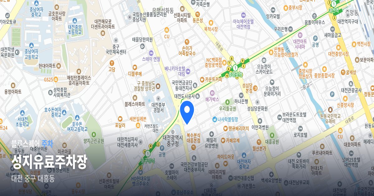 성지유료주차장 위치 지도