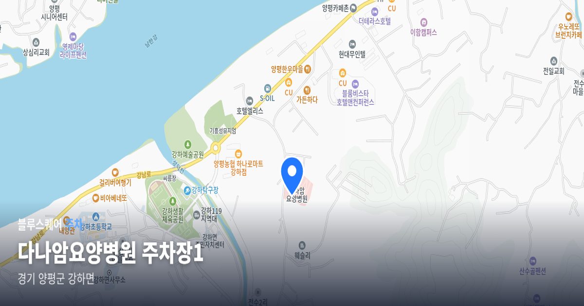 다나암요양병원 주차장1 위치 지도
