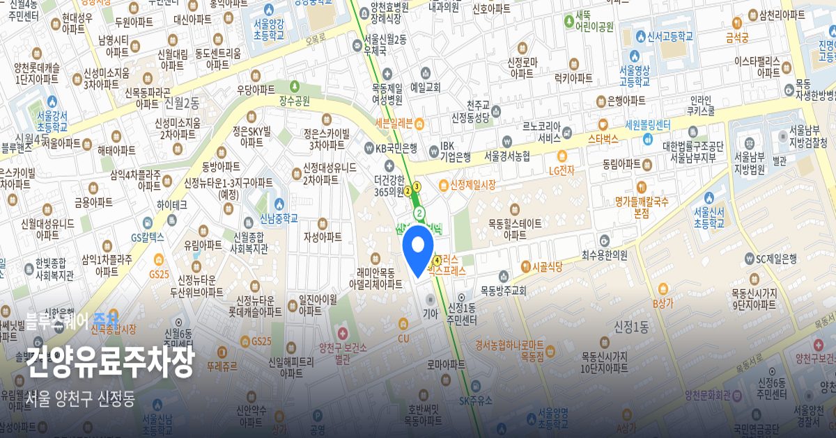 건양유료주차장 위치 지도