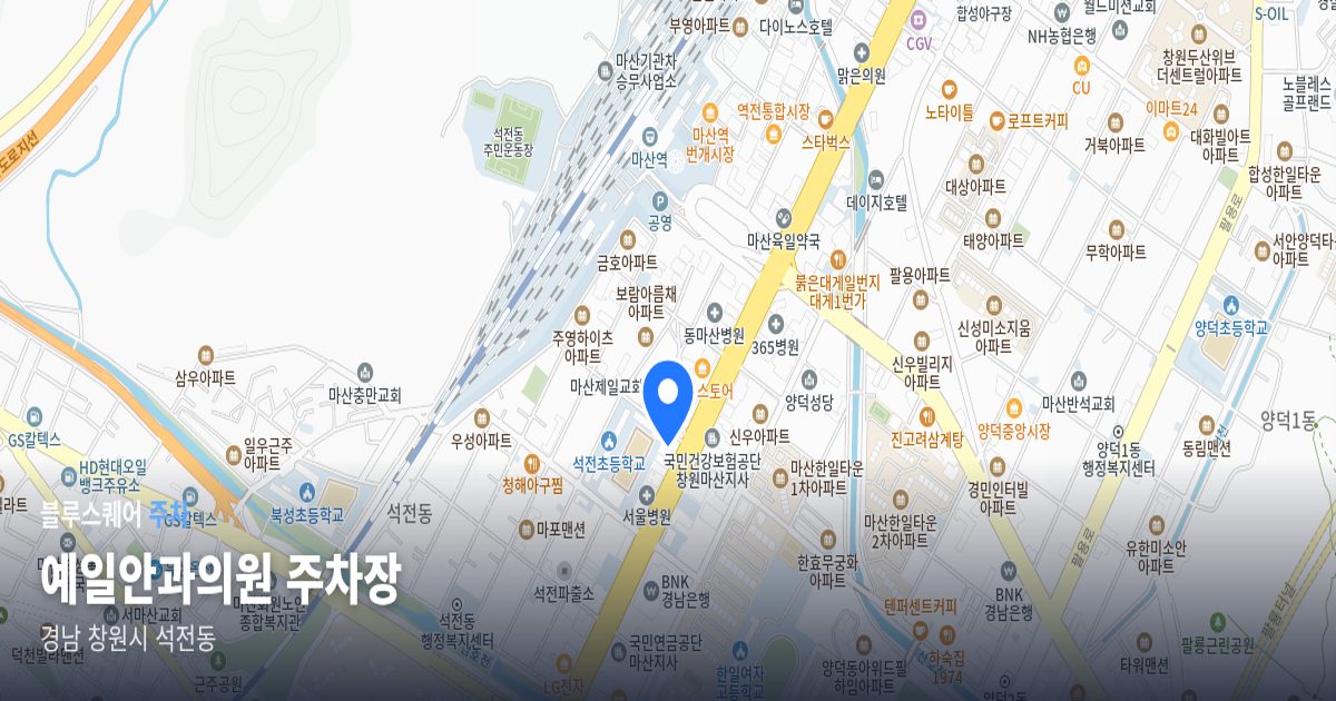 예일안과의원 주차장 위치 지도