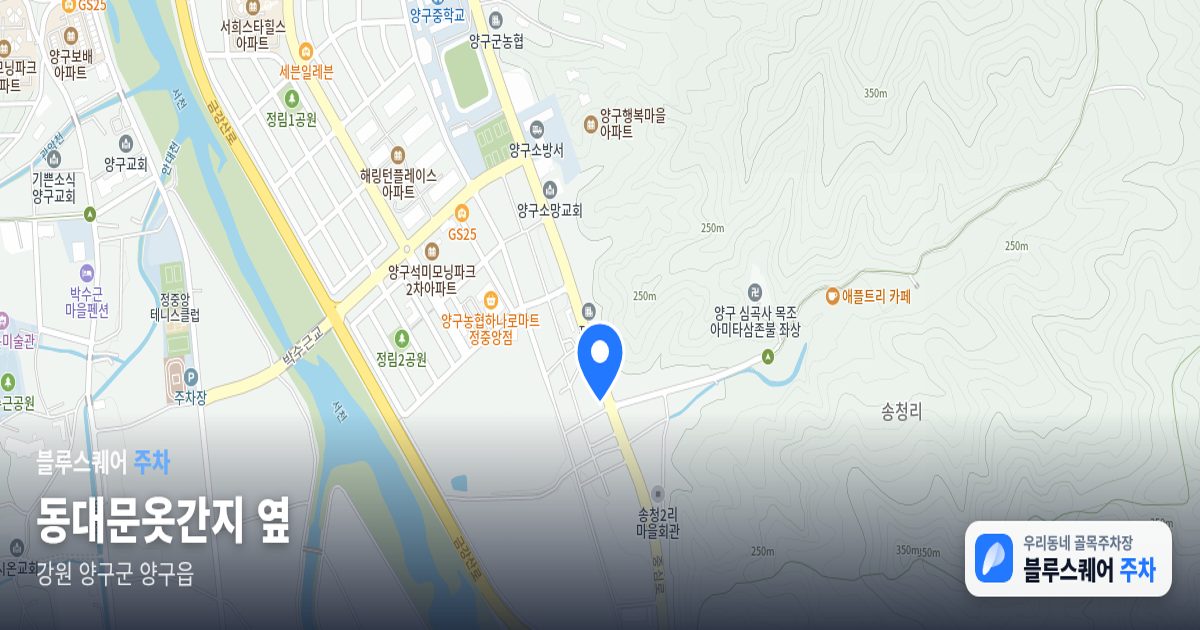 동대문옷간지 옆 위치 지도