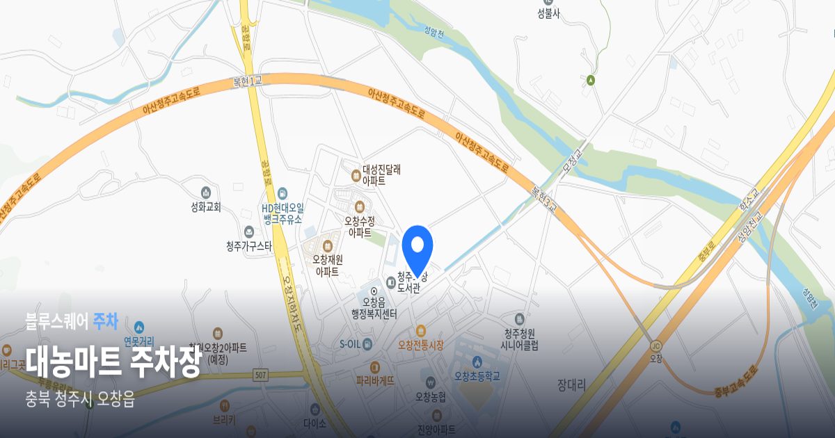 대농마트 주차장 위치 지도