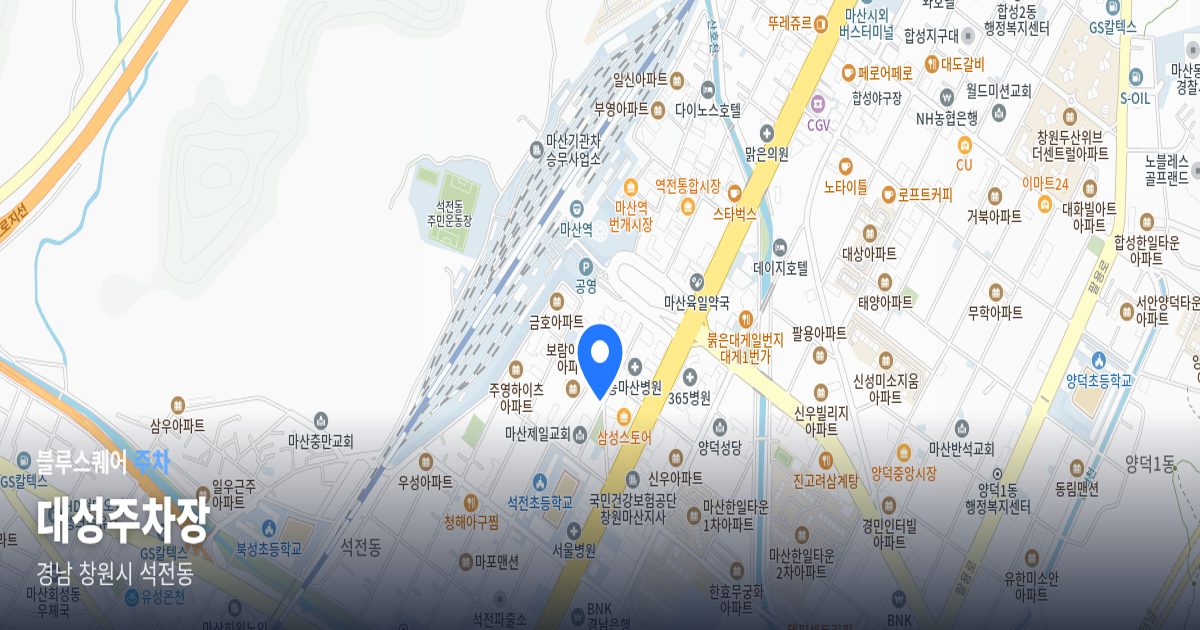 대성주차장 위치 지도