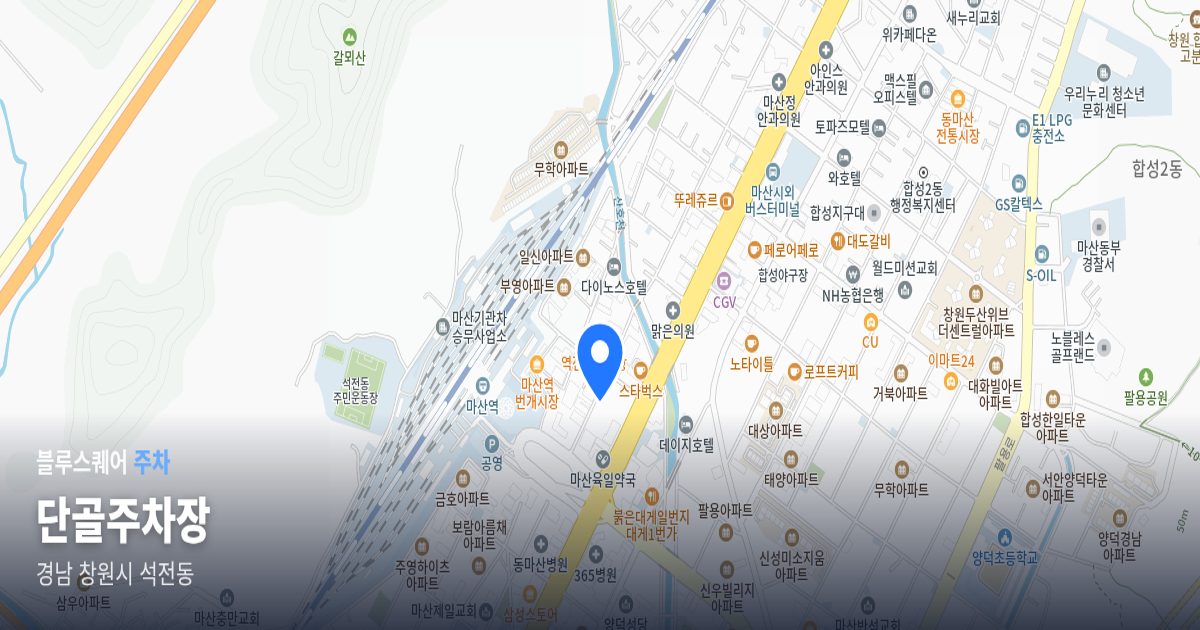 단골주차장 위치 지도