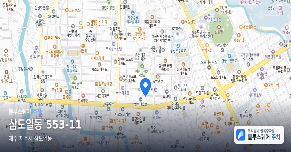 삼도일동 553-11 위치 지도