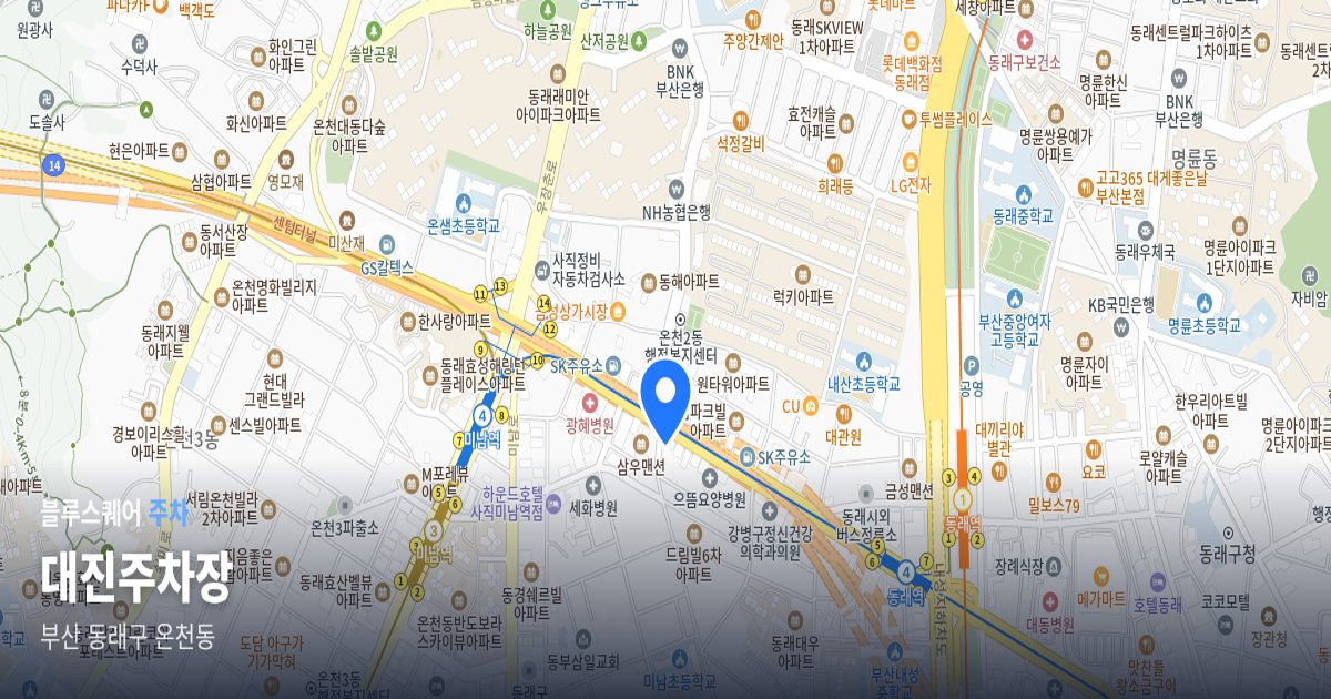 대진주차장 위치 지도