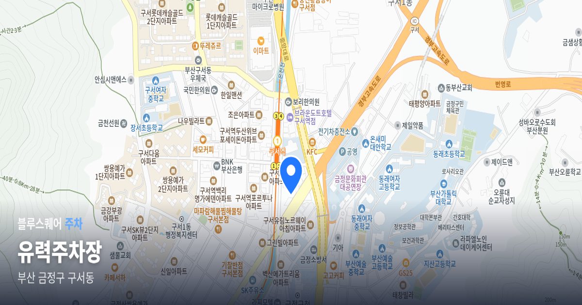 유력주차장 위치 지도