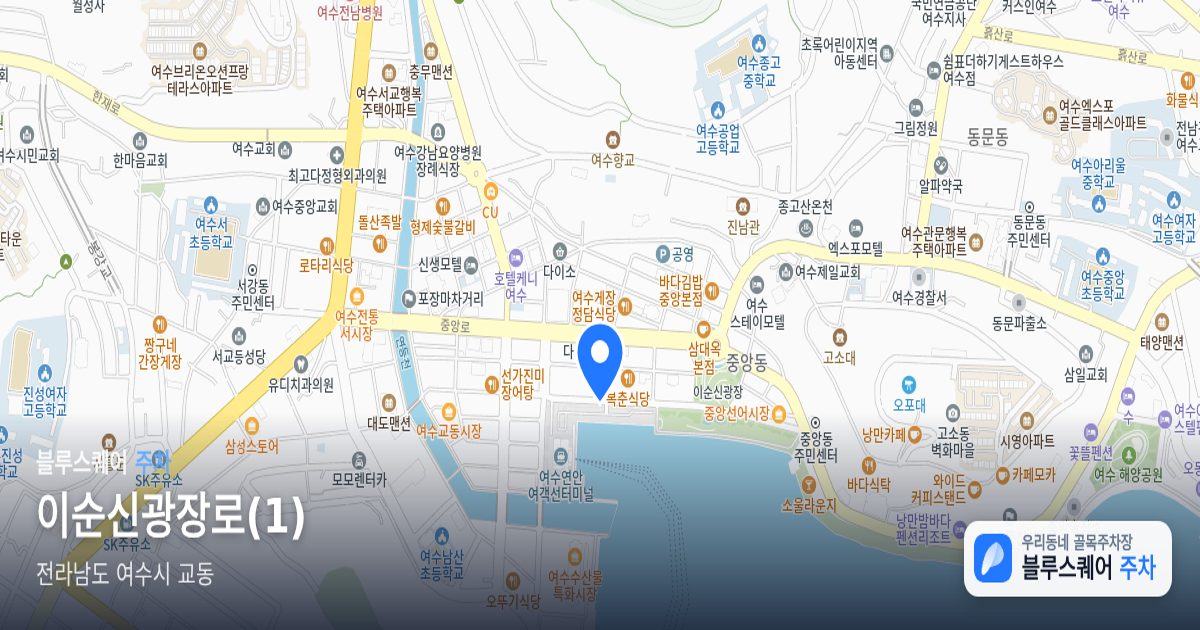이순신광장로(1) 위치 지도