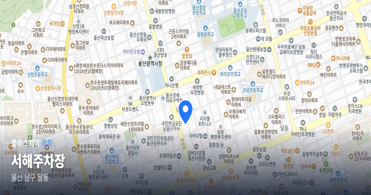 서해주차장 위치 지도