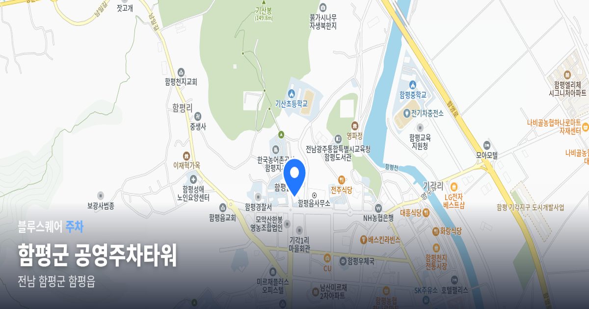 함평군 공영주차타워 위치 지도