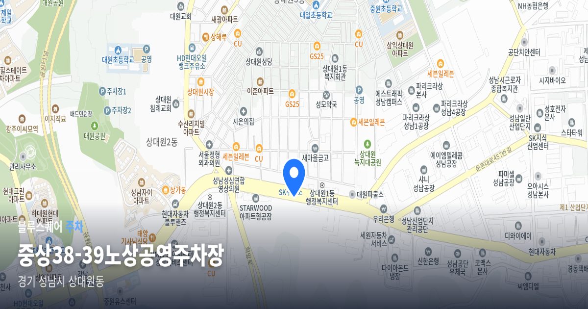 중상38-39노상공영주차장 위치 지도