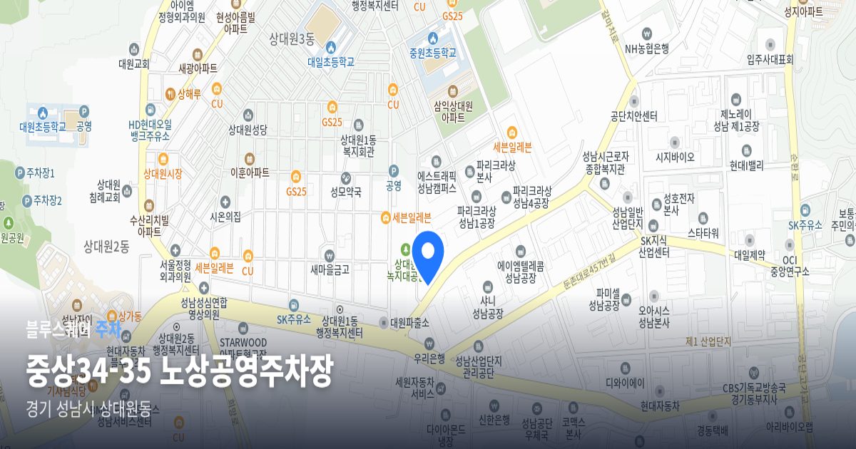 중상34-35 노상공영주차장 위치 지도