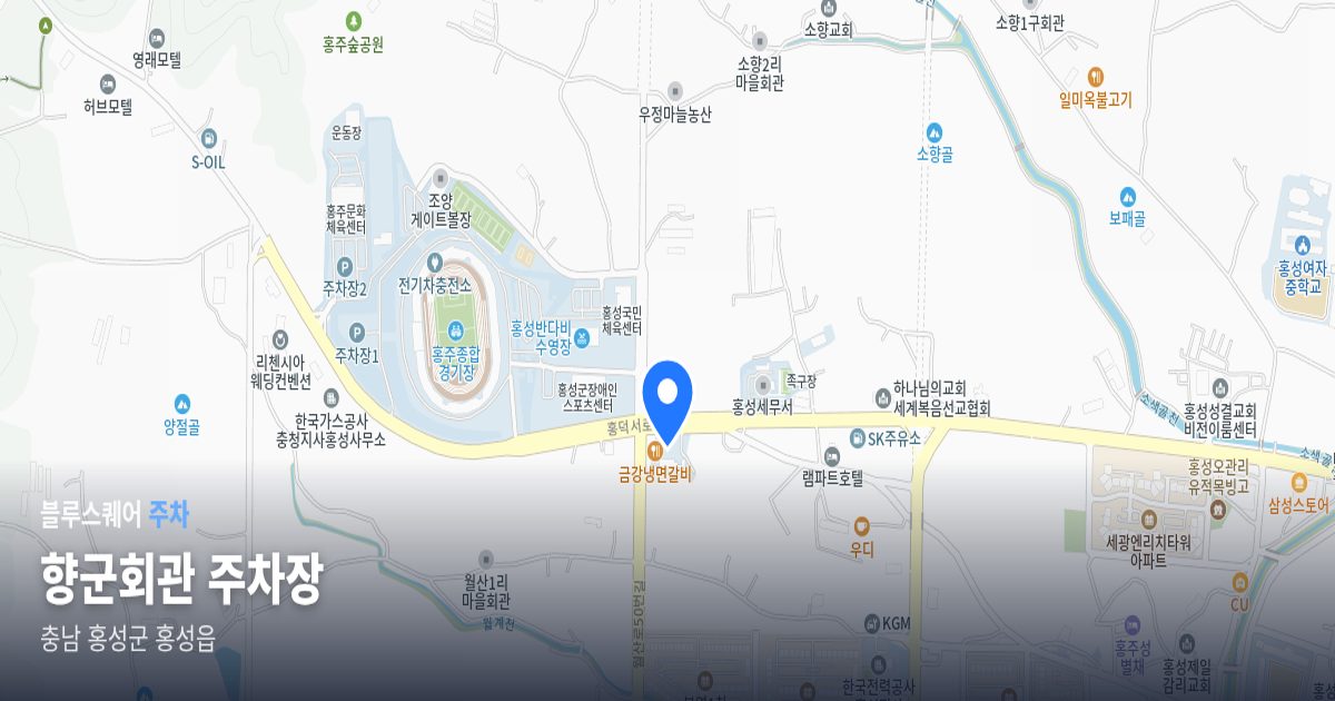 향군회관 주차장 위치 지도