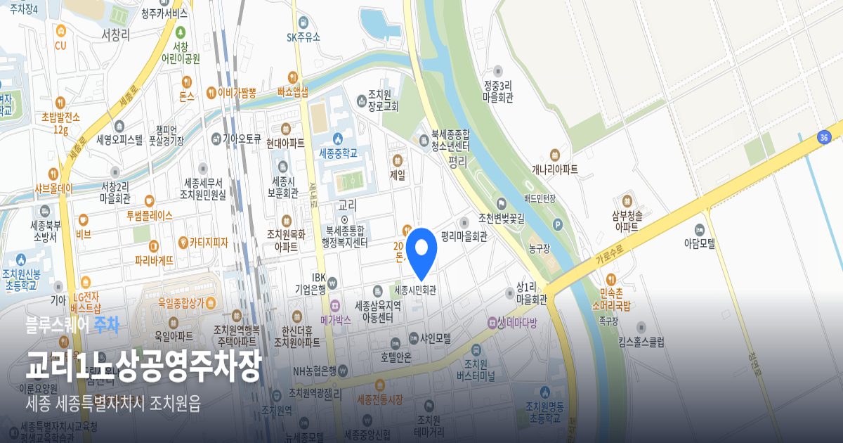 교리1노상공영주차장 위치 지도