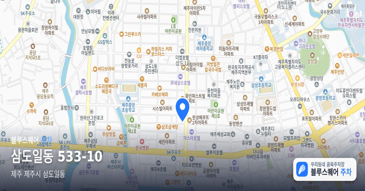 삼도일동 533-10 위치 지도