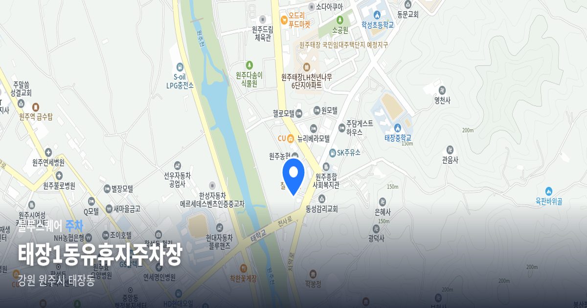 태장1동유휴지주차장 위치 지도