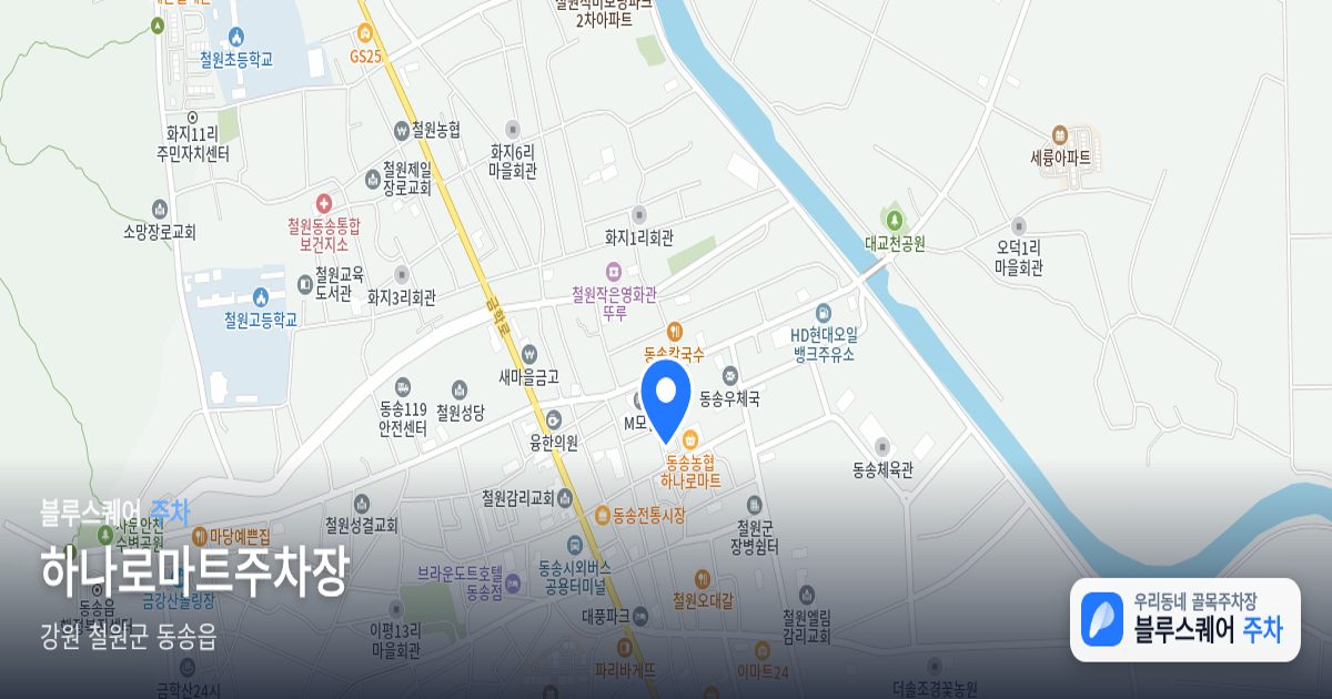 하나로마트주차장 위치 지도