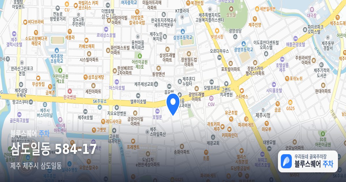 삼도일동 584-17 위치 지도