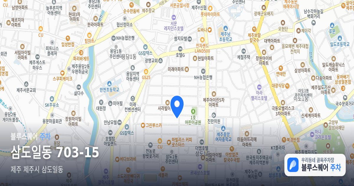 삼도일동 703-15 위치 지도