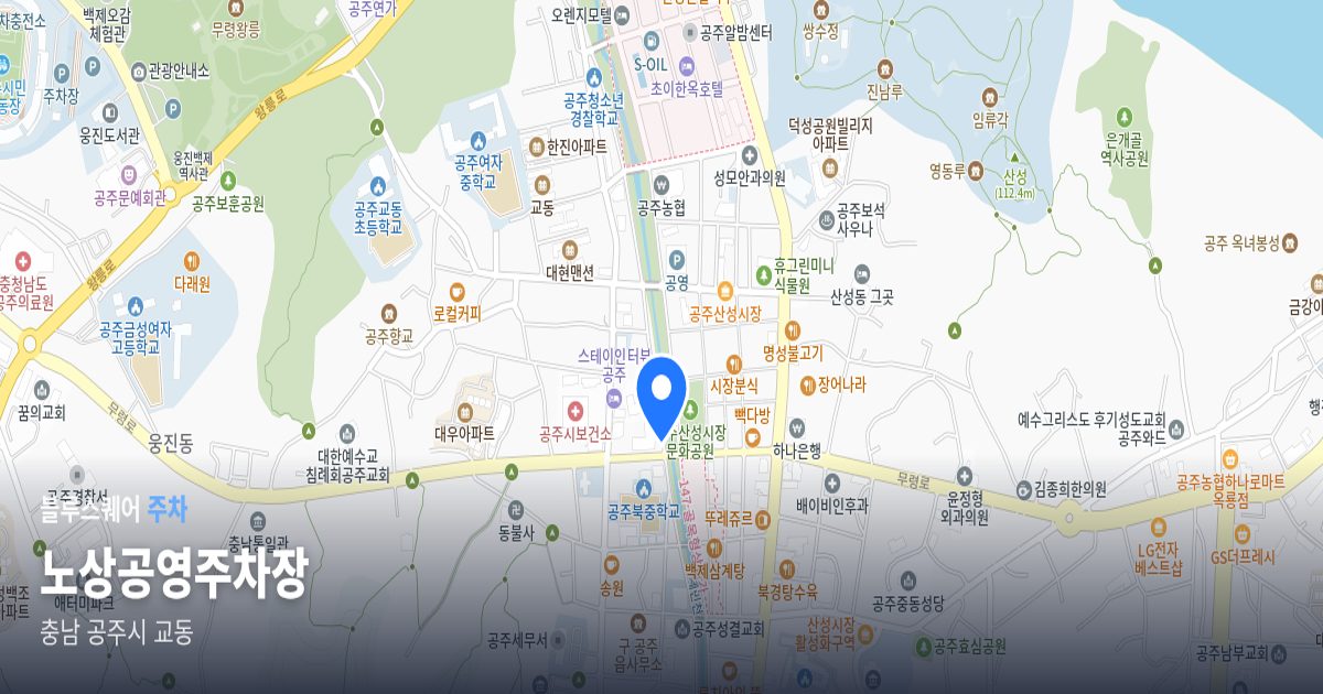 노상공영주차장 위치 지도