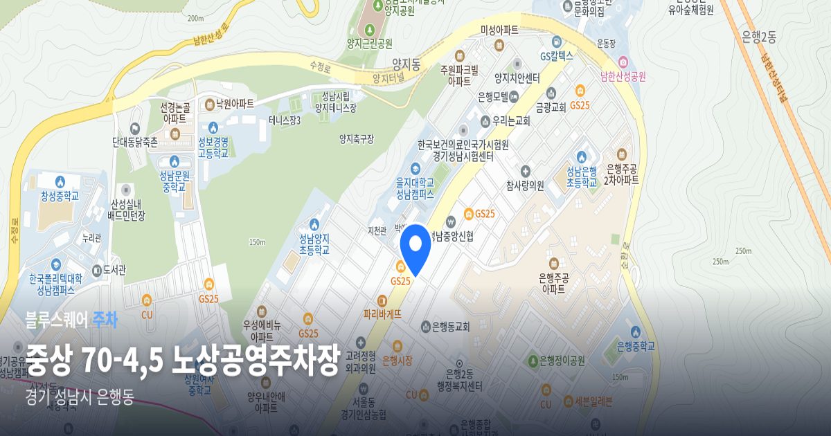 중상 70-4,5 노상공영주차장 위치 지도
