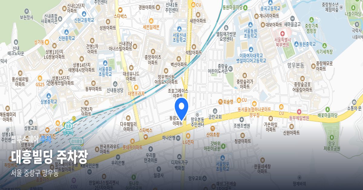 대흥빌딩 주차장 위치 지도