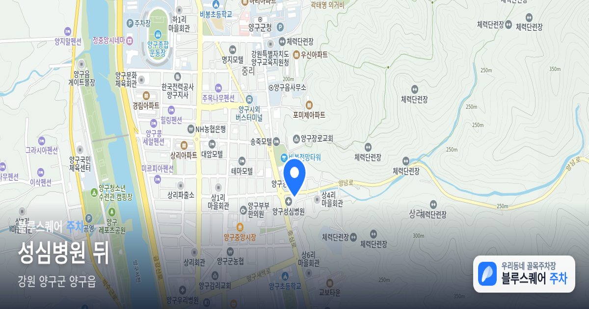 성심병원 뒤 위치 지도