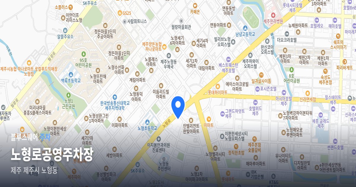노형로공영주차장 위치 지도