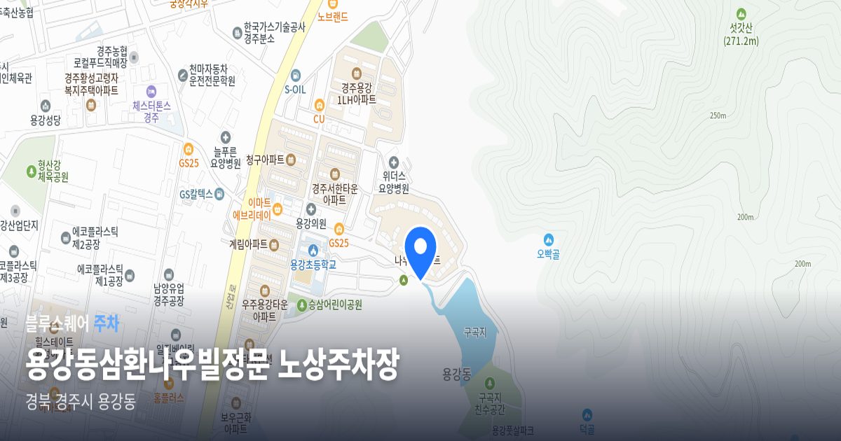 용강동삼환나우빌정문 노상주차장 위치 지도