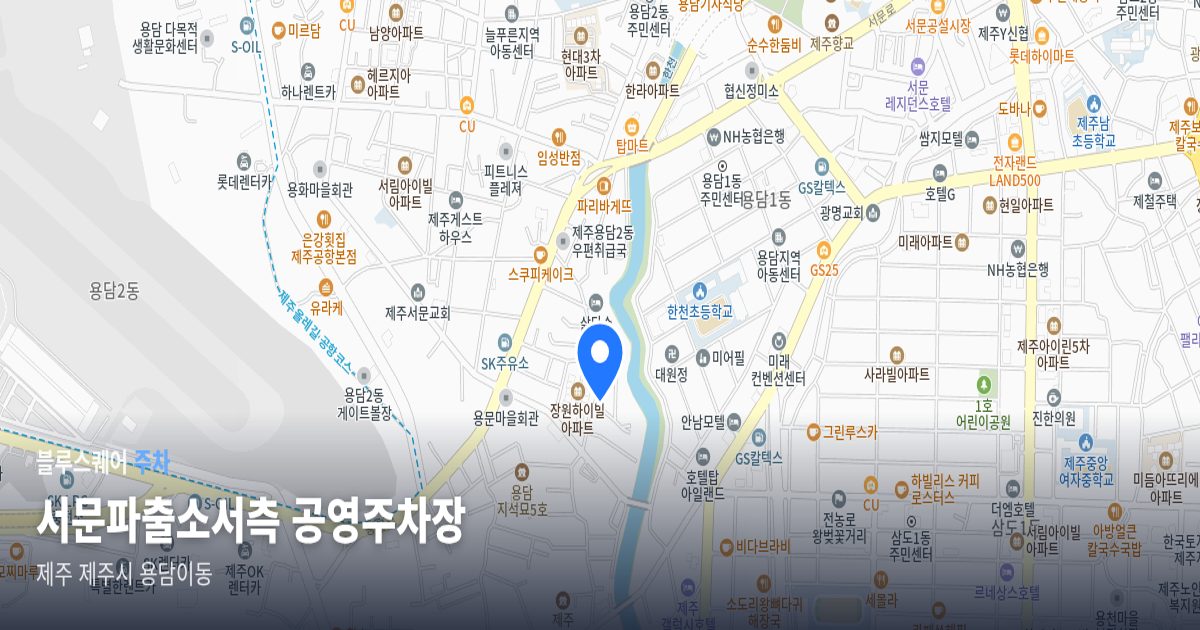 서문파출소서측 공영주차장 위치 지도