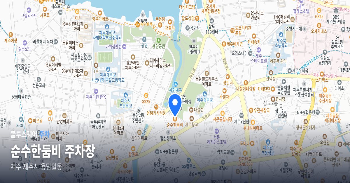 순수한둠비 주차장 위치 지도