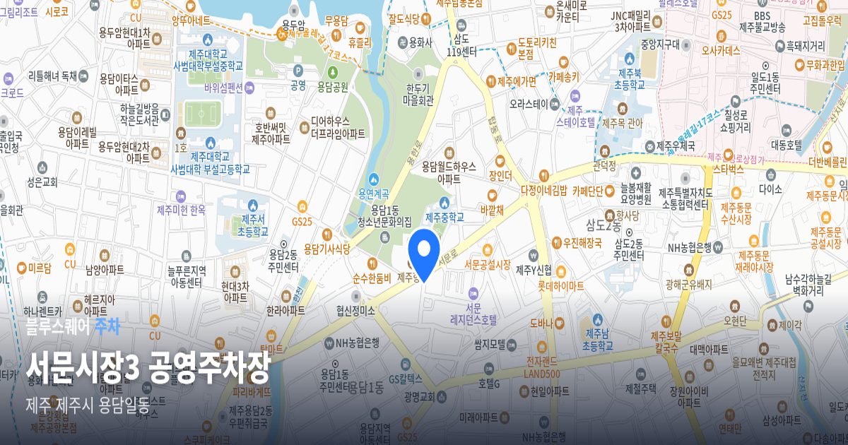 서문시장3 공영주차장 위치 지도