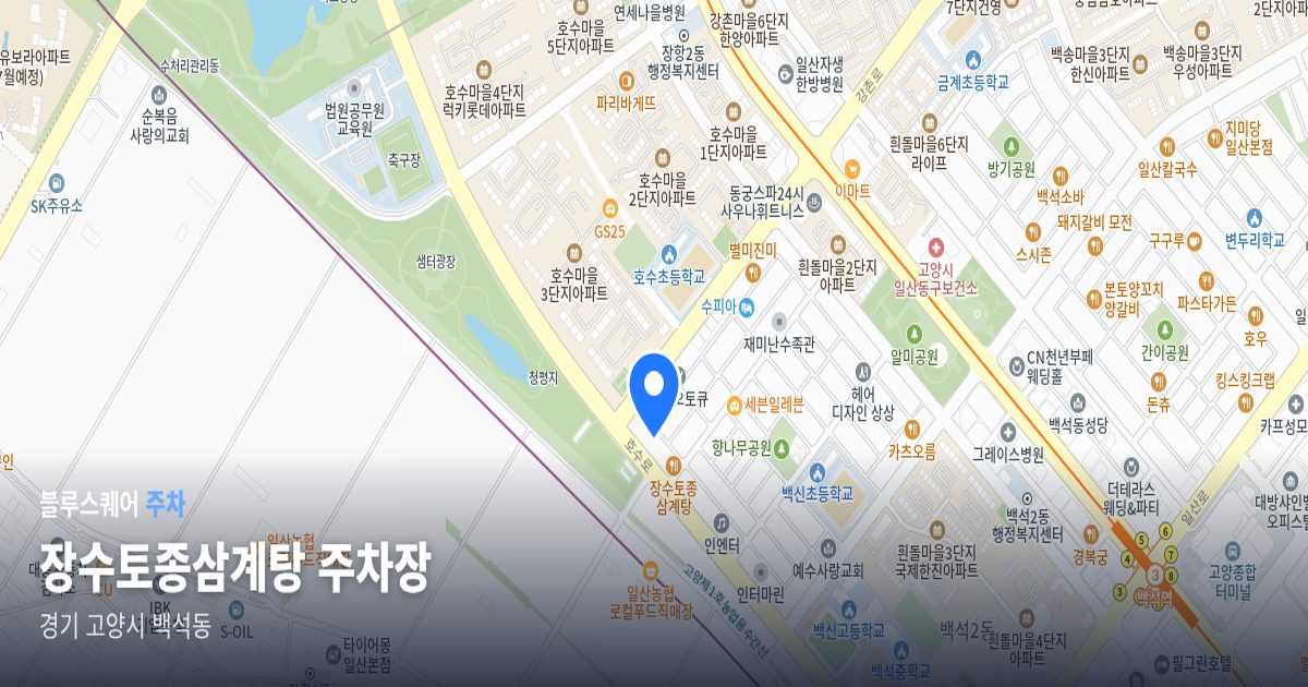장수토종삼계탕 주차장 위치 지도