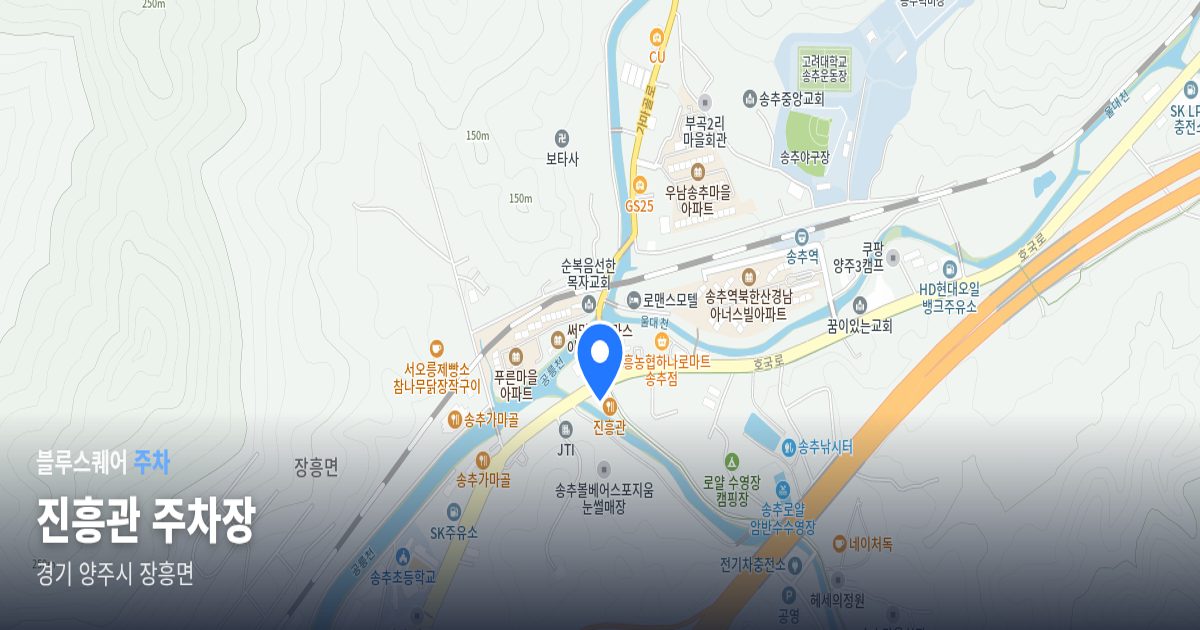 진흥관 주차장 위치 지도