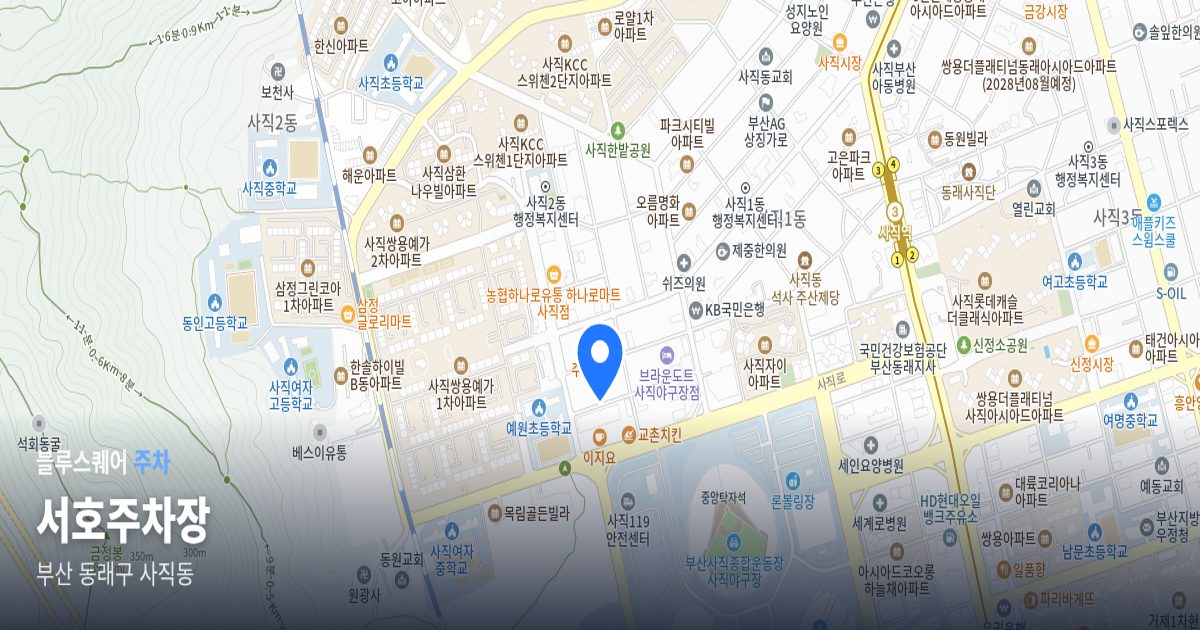 서호주차장 위치 지도