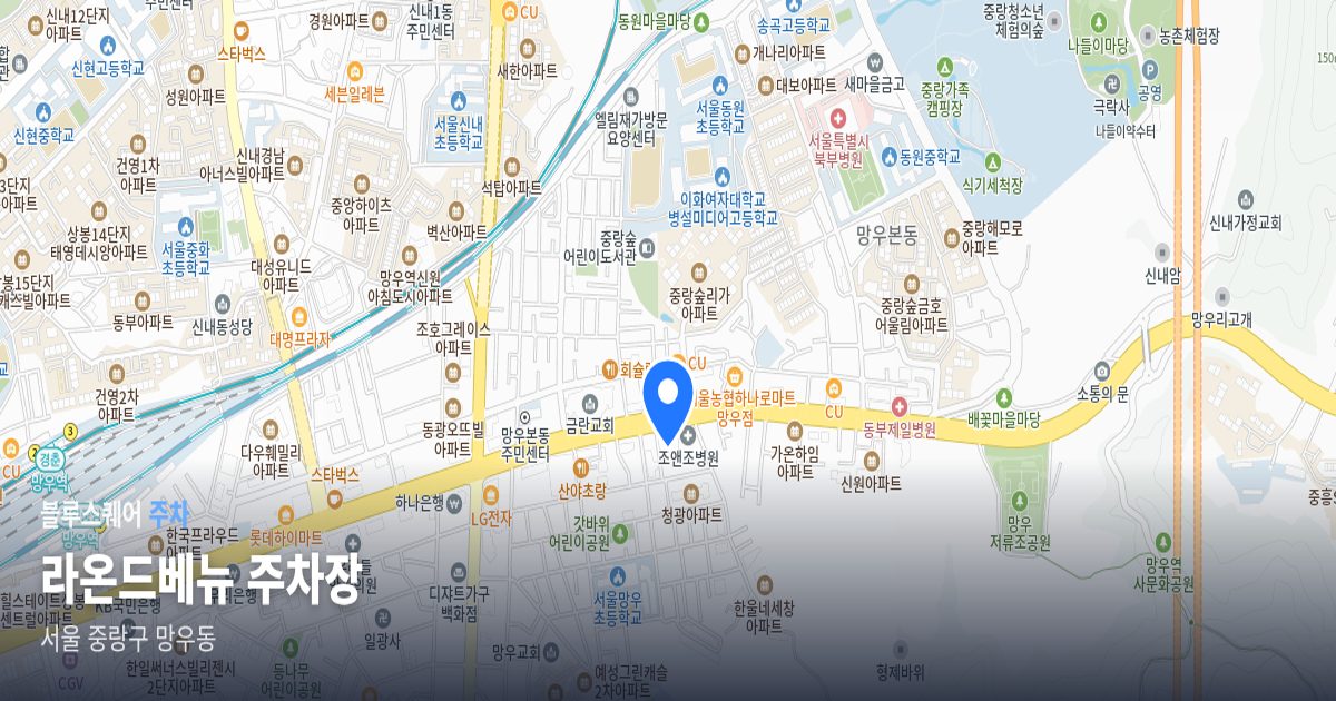 라온드베뉴 주차장 위치 지도