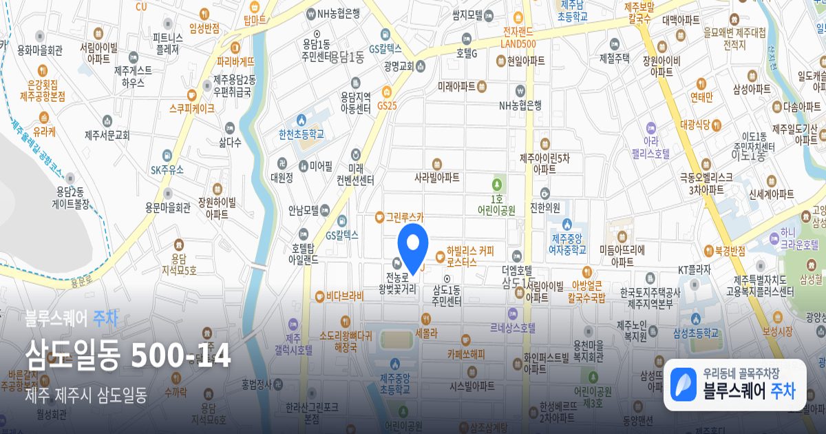 삼도일동 500-14 위치 지도