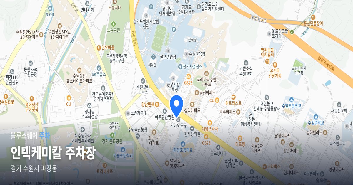 인텍케미칼 주차장 위치 지도