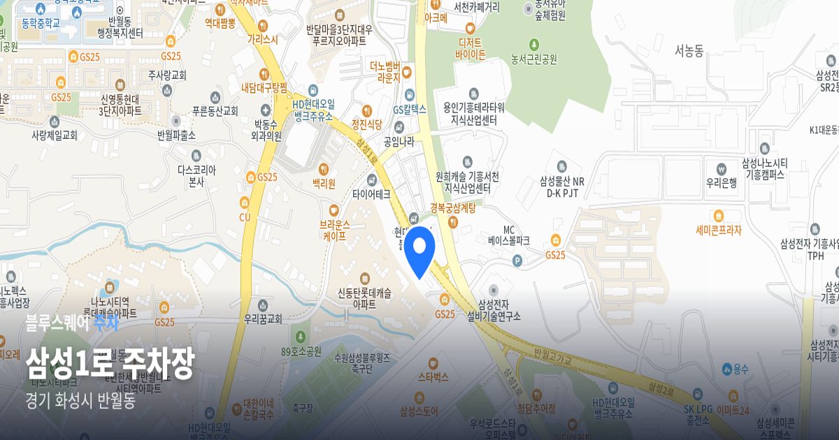 삼성1로 주차장 위치 지도