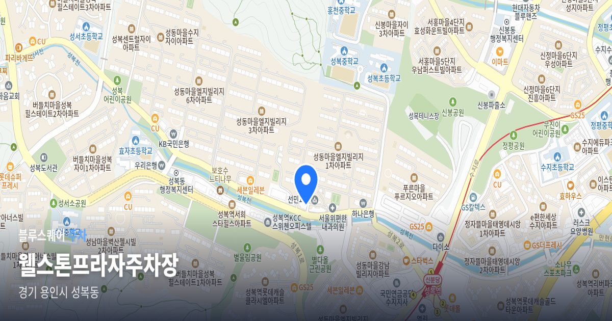 웰스톤프라자주차장 위치 지도