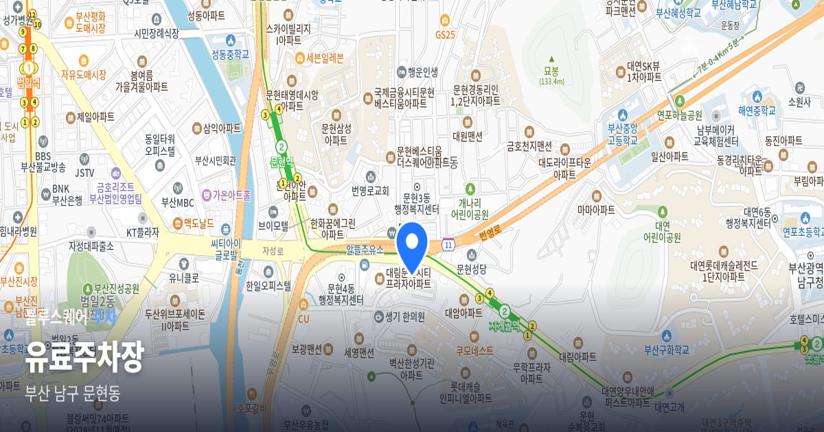 유료주차장 위치 지도
