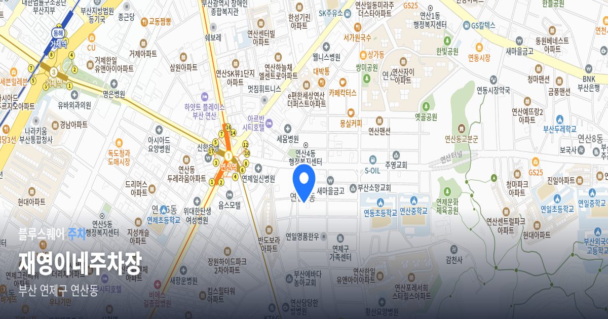 재영이네주차장 위치 지도