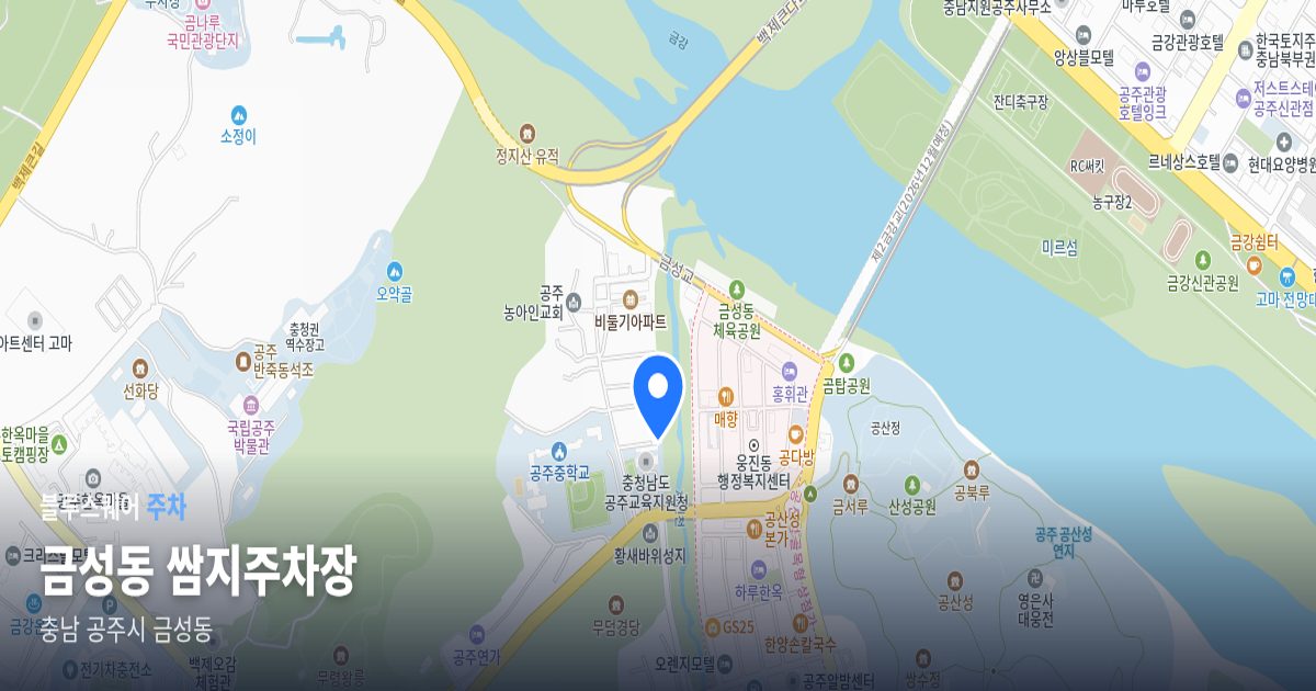금성동 쌈지주차장 위치 지도
