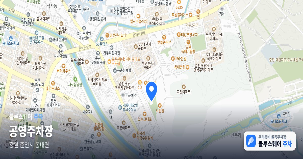 공영주차장 위치 지도