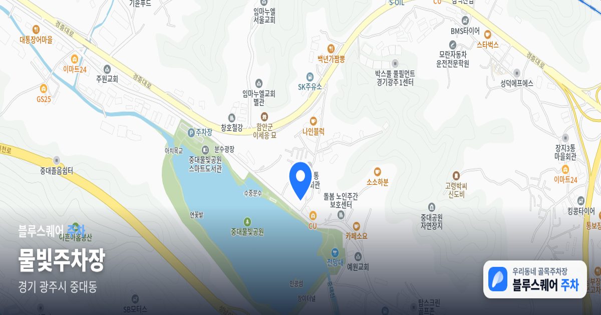 물빛주차장 위치 지도