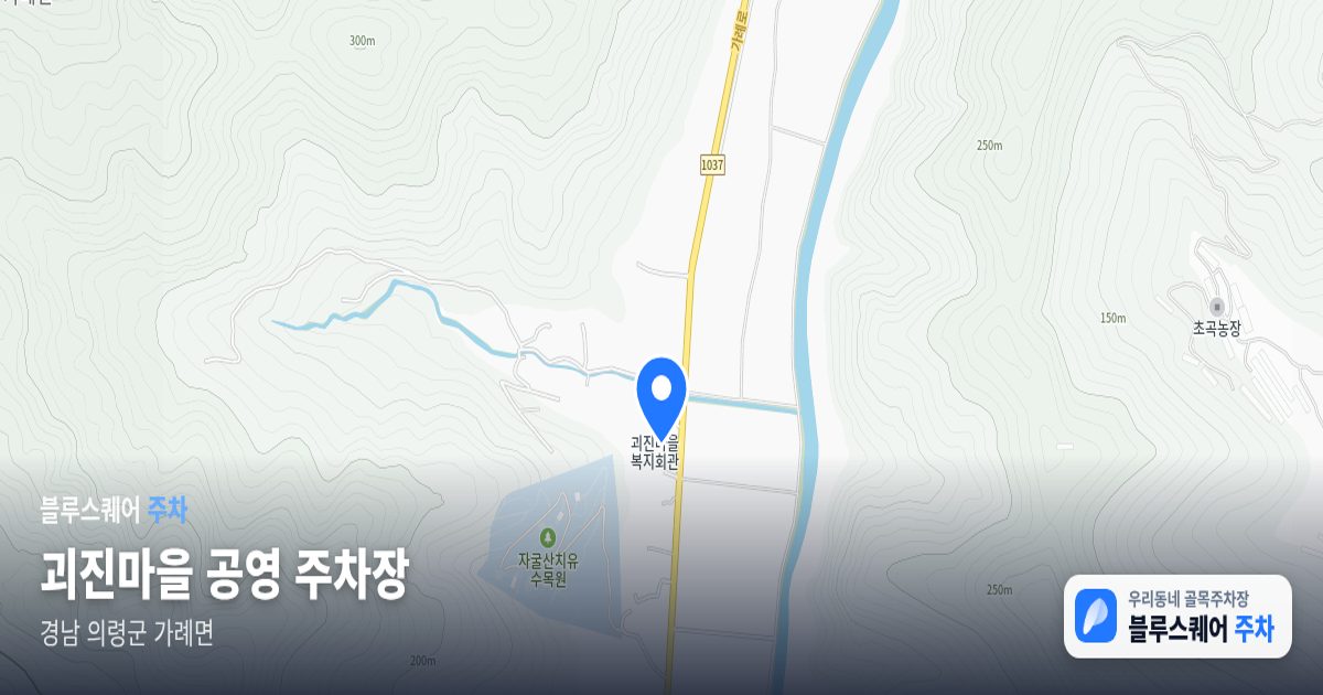 괴진마을 공영 주차장 위치 지도