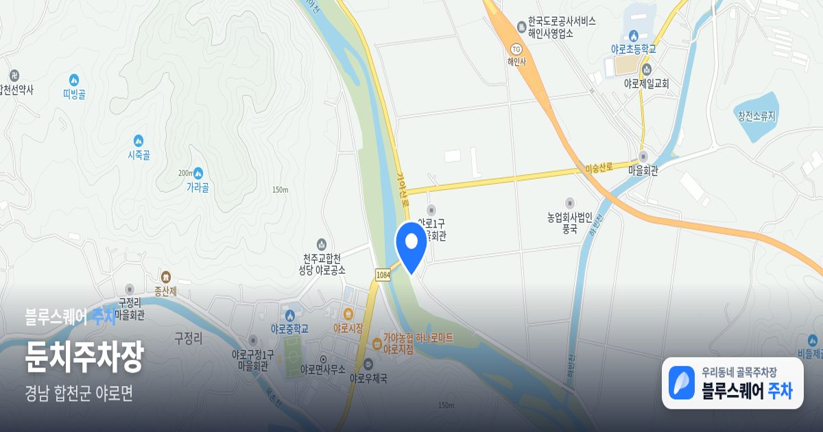 둔치주차장 위치 지도