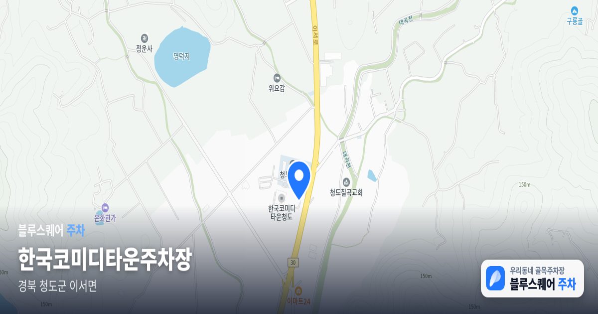 한국코미디타운주차장 위치 지도